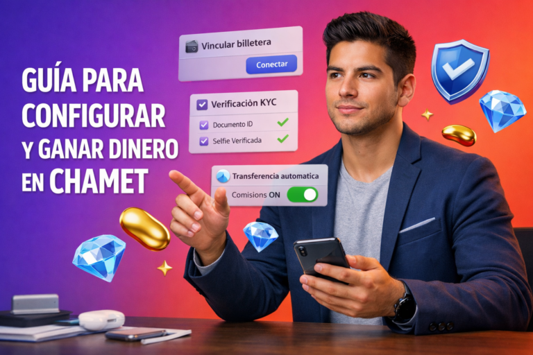 Configuración de Metwallet para agente Chamet: vincular la billetera, completar verificación KYC y activar transferencia automática de comisión en chamet agency.