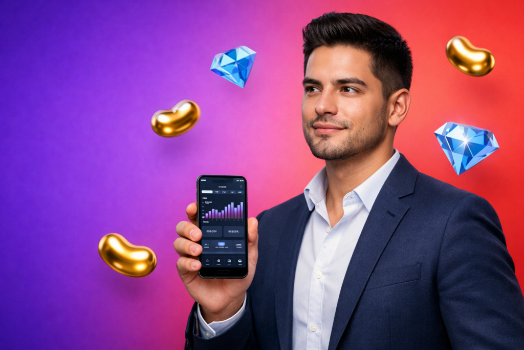 Guía visual del registro de agencia Chamet, formulario oficial y acceso al panel para gestores; imagen profesional con interfaz tipo dashboard y elementos 3D, chamet agency.